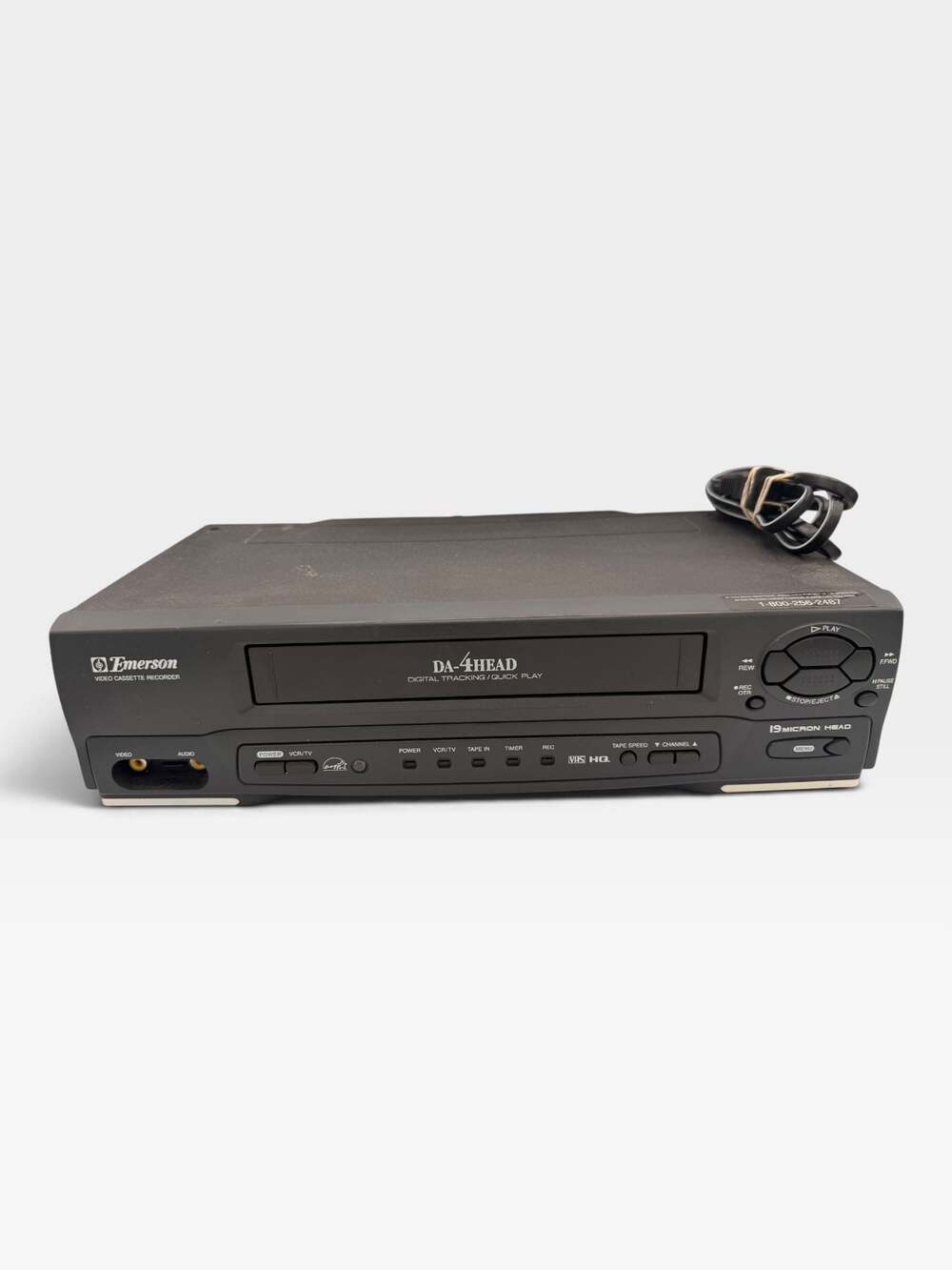 Emerson EWV401B DA-4 Head Digital Tracking VCR Video Cassette Recorder